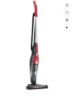 Dirt Devil Black Upright Vacuum Cleaner with Red Brush Roller